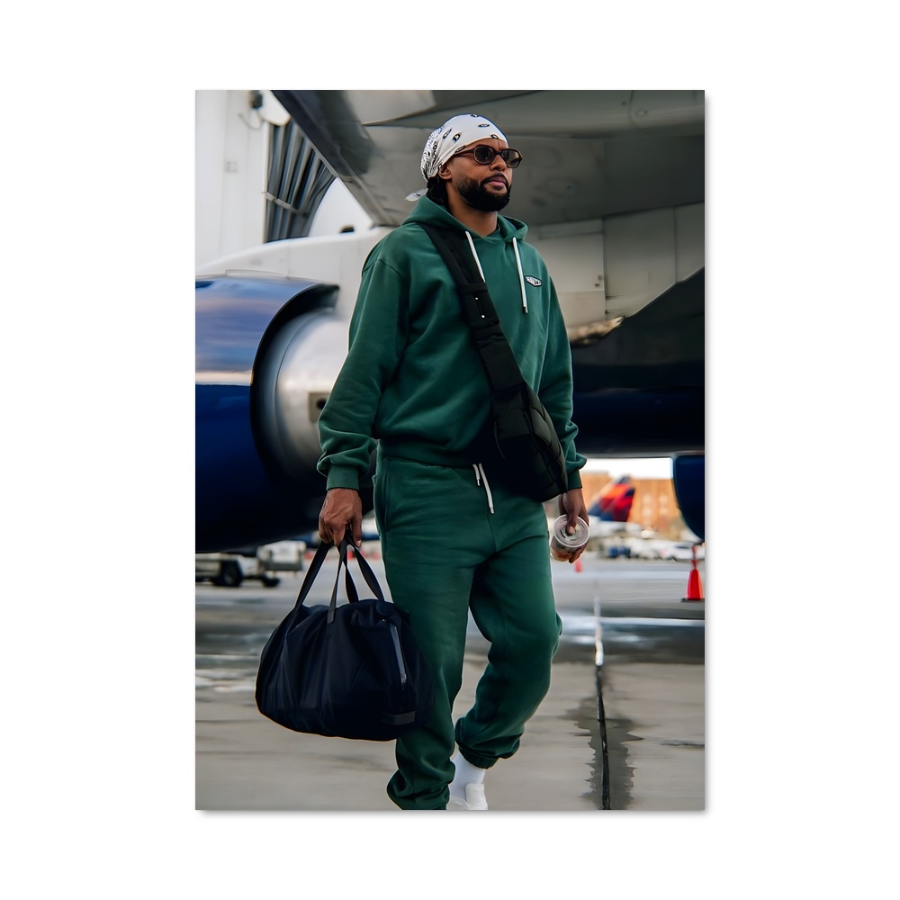 Poster Patty en Vert – affiche Basketball